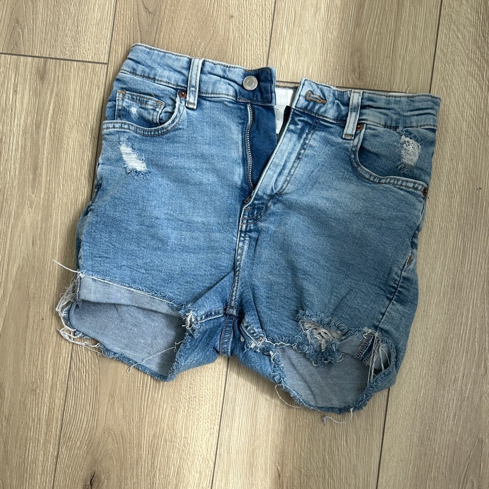 Distressed Denim Women Shorts